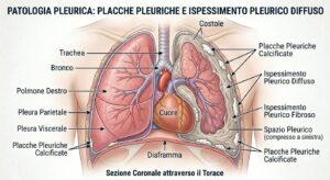 placche pleuriche e ispessimenti pleurici